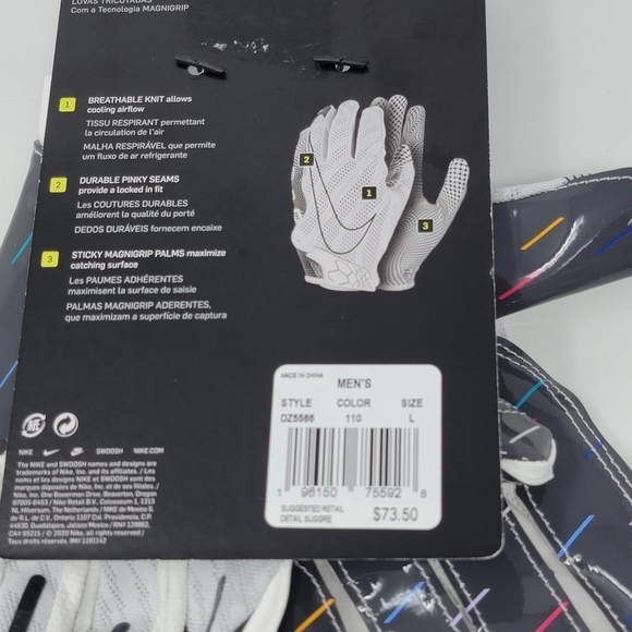 Nike Vapor Knit 4.0 NFL 2021 Crucial Catch Edition Receiver Size Large Football - Picture 4 of 6